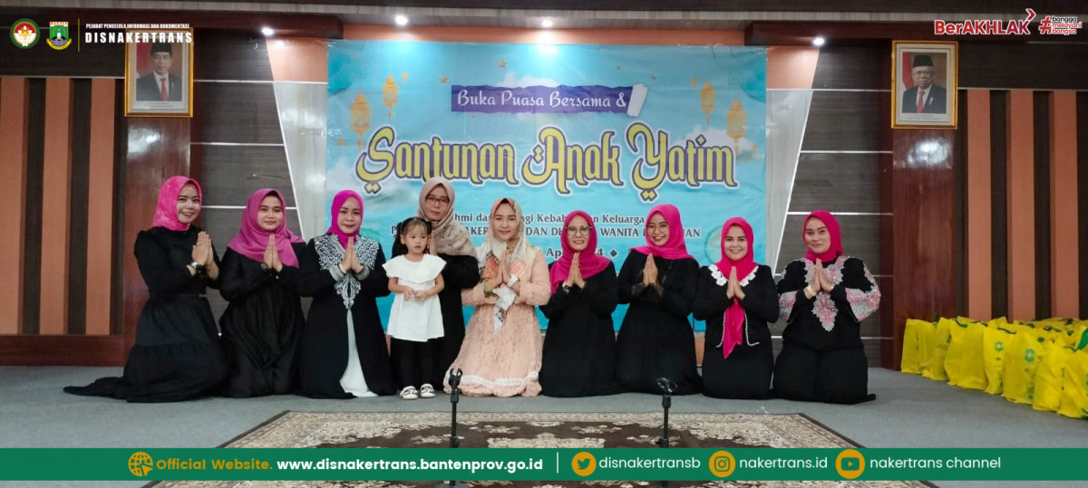 Dharmawanita Persatuan Disnakertrans Provinsi Banten Gelar Buka Puasa Bersama dan Santunan Anak Yatim